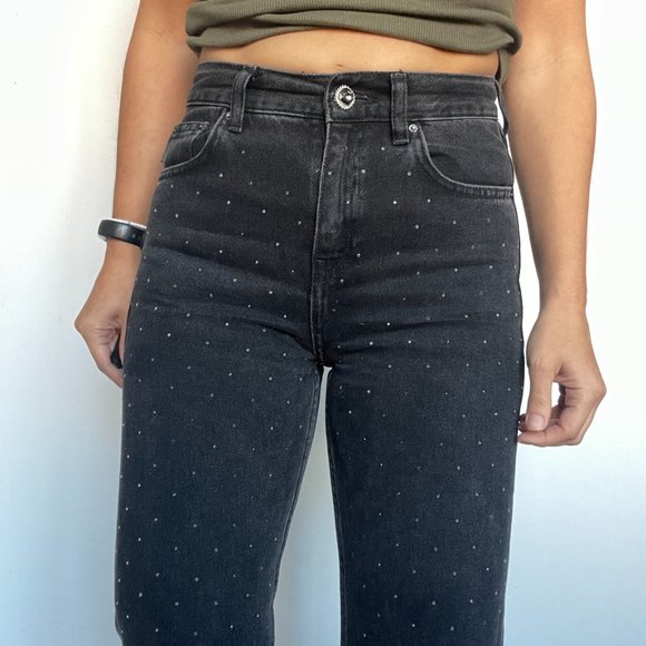 Mango Embellished Crystal Jeans - Picture 4 of 9